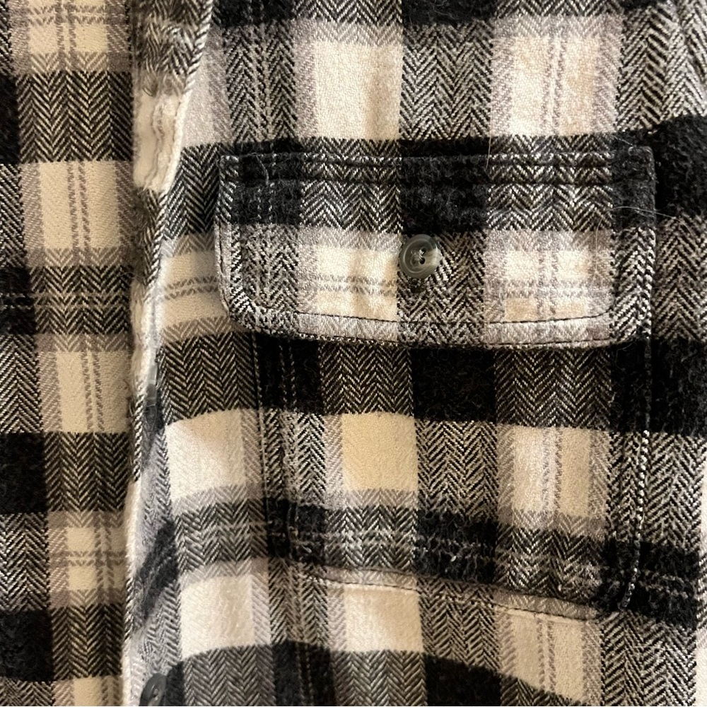 American Eagle Flannel Button Down Plaid Shirt - image 2